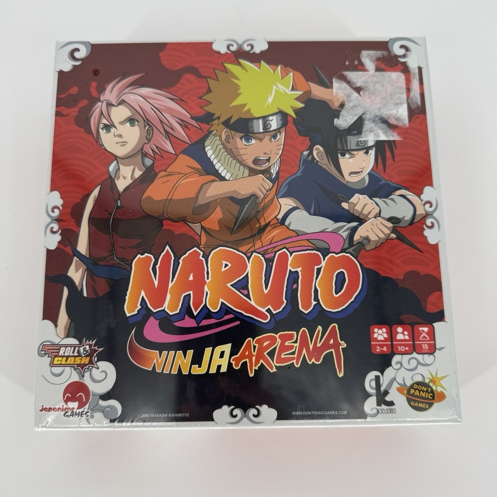 Naruto:‎ Ninja Arena - Board Game Go Ninjas Japanime Games New Sealed Box 2002